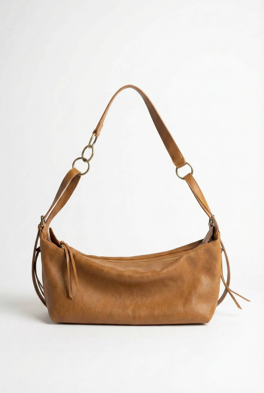 Luna Link Shoulder Bag: Brown