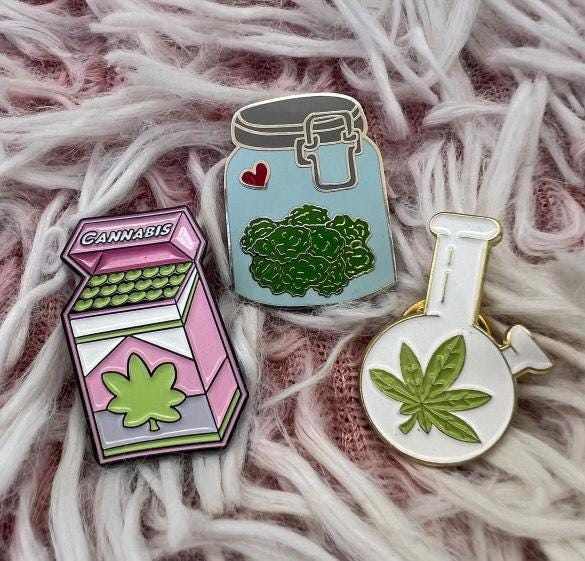 420 Friendly Enamel Pins