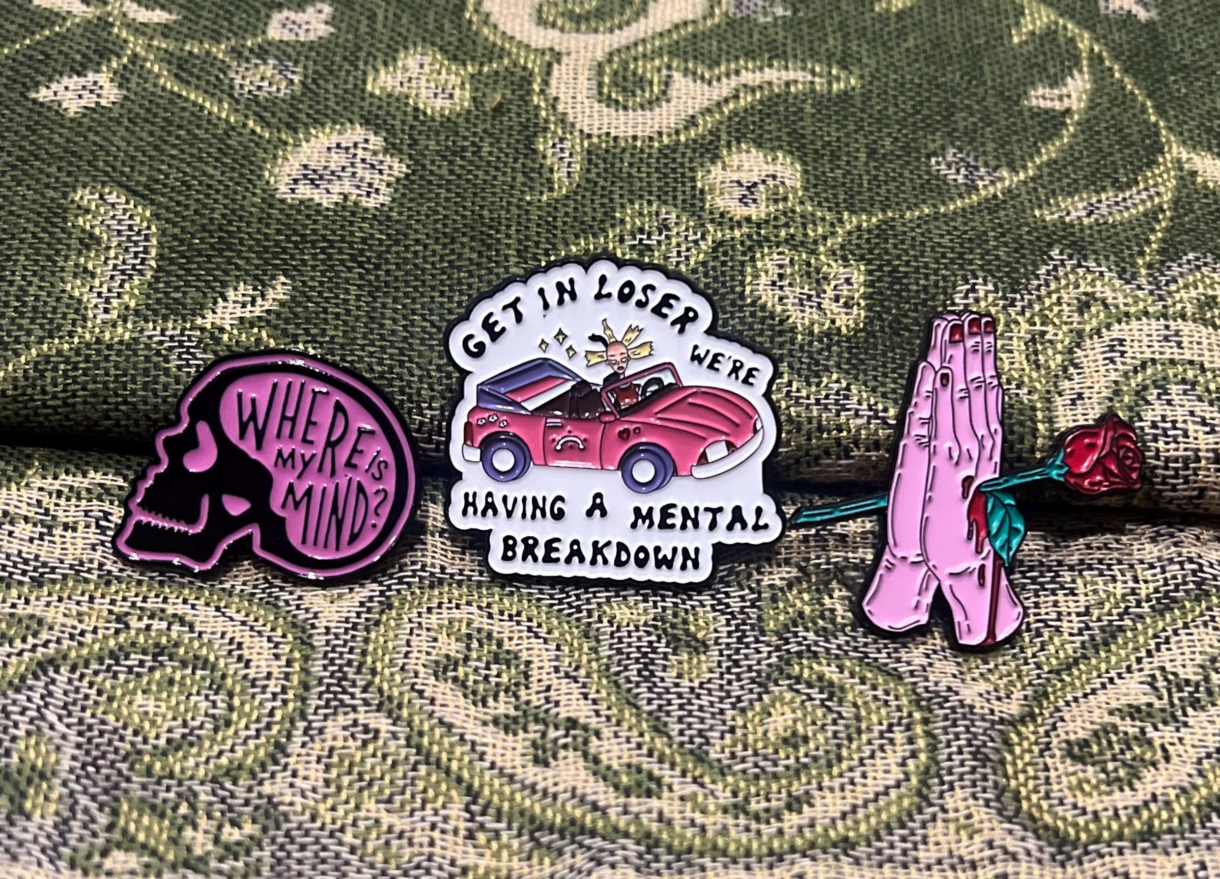 Crash Out Enamel Pins