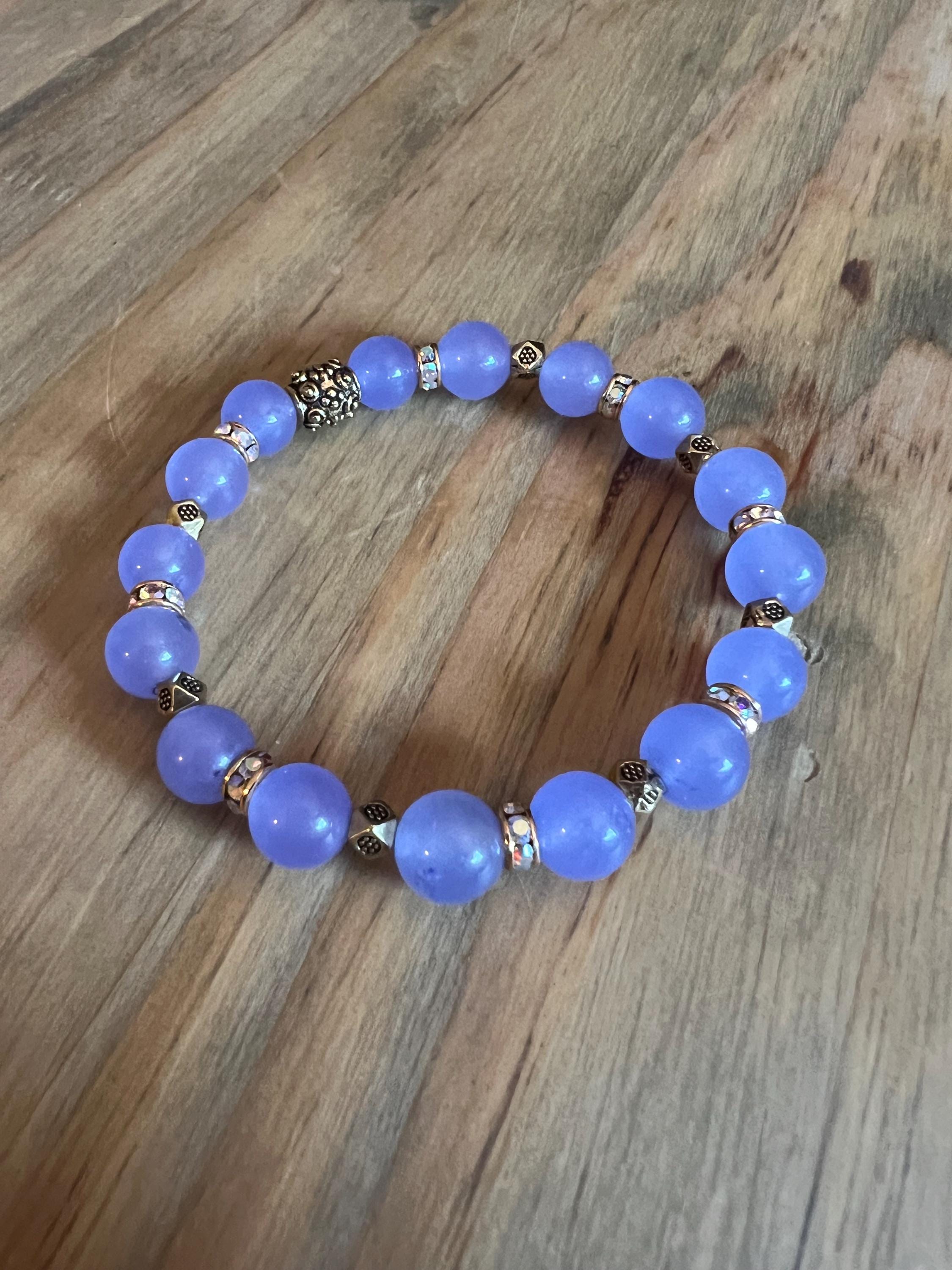 Purple Jade Crystal Bracelet