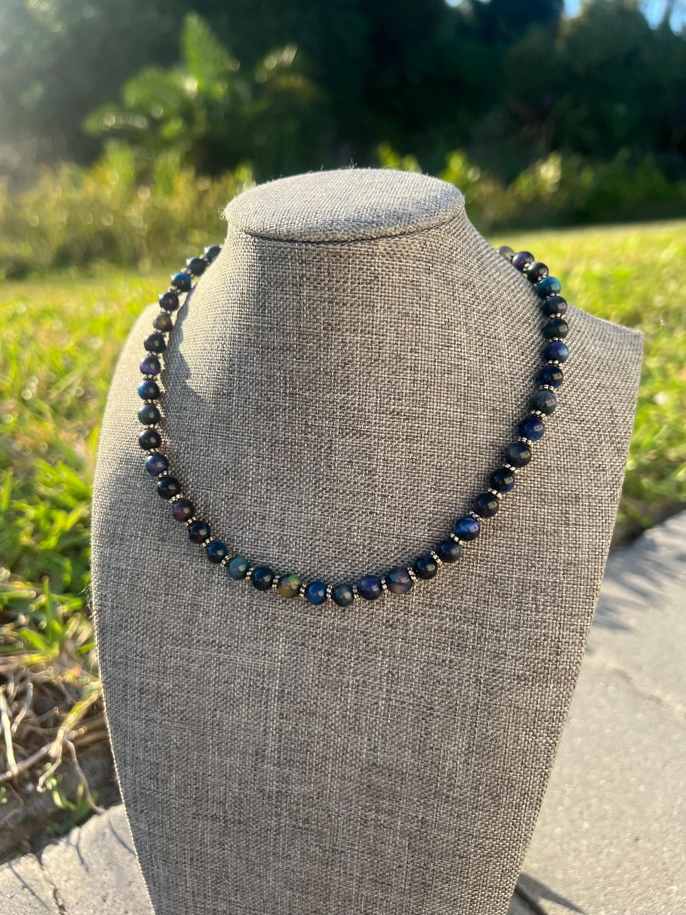 Galaxy Tigers Eye Crystal Choker Necklace