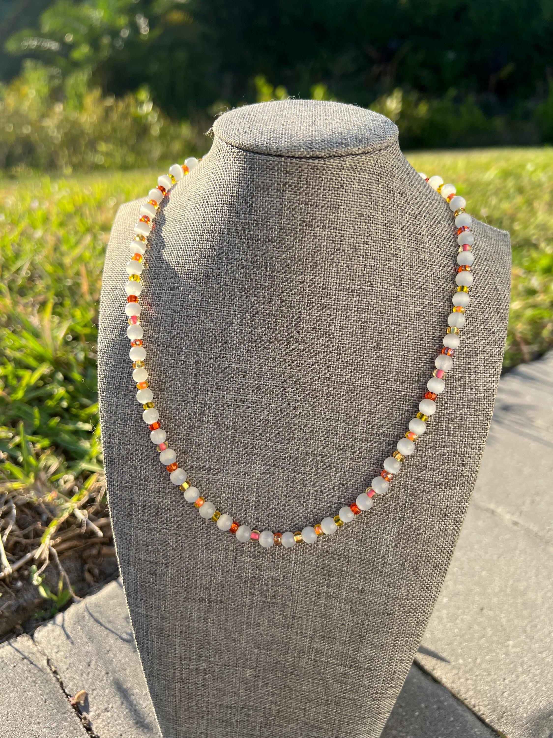 Cats Eye Crystal Necklace