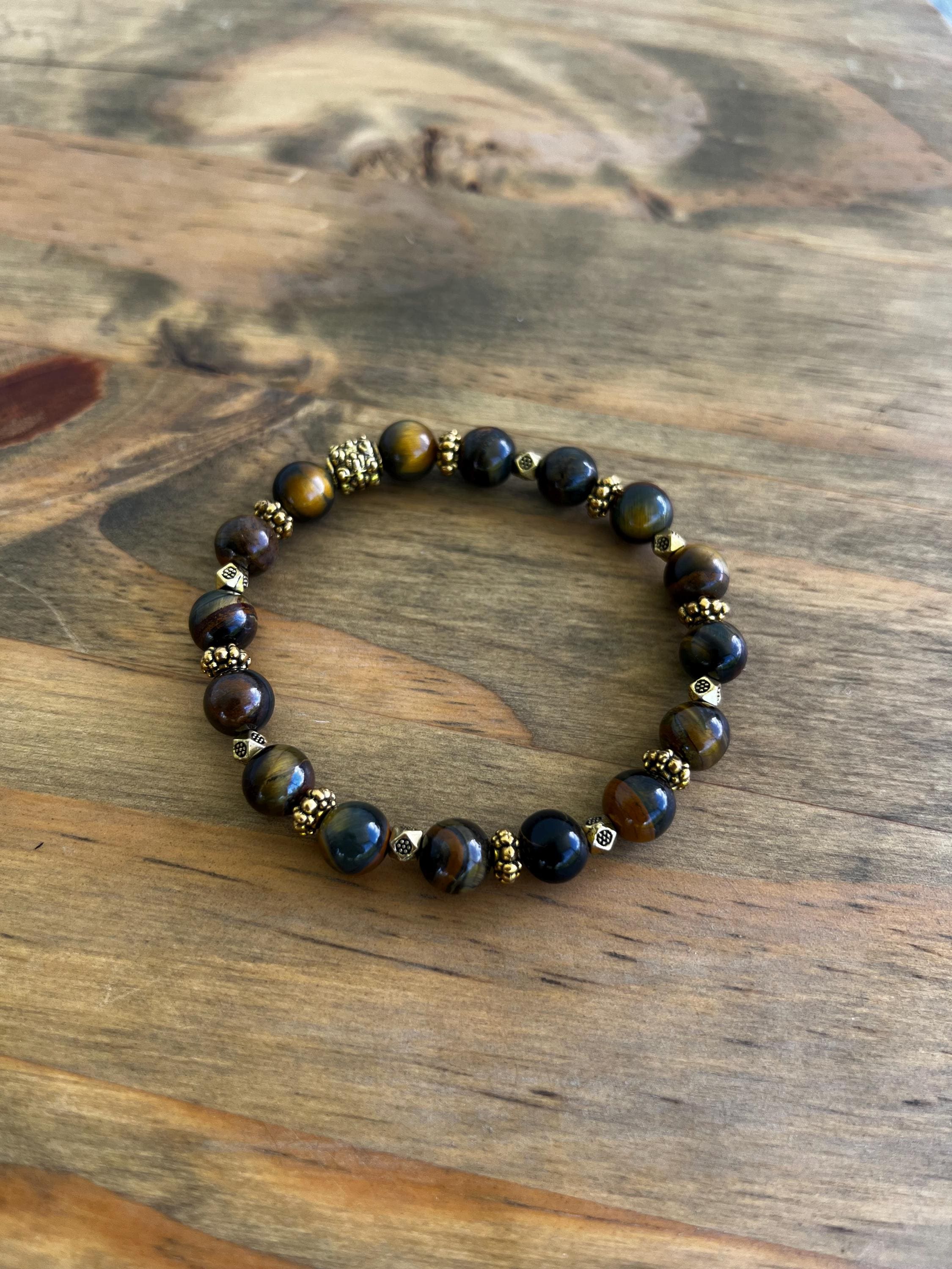 Bumble Bee Tigers Eye Crystal Bracelet