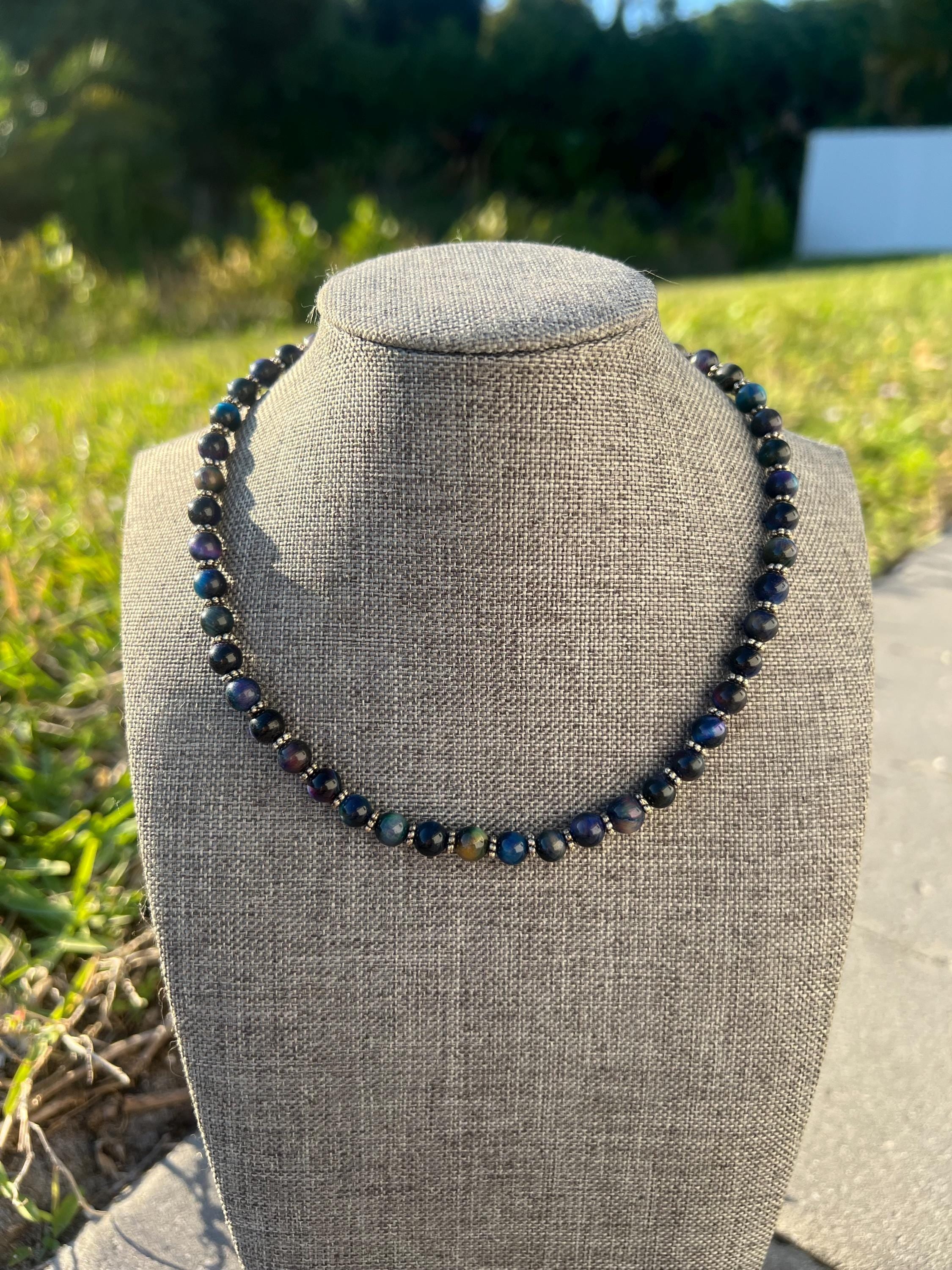 Galaxy Tigers Eye Crystal Choker Necklace