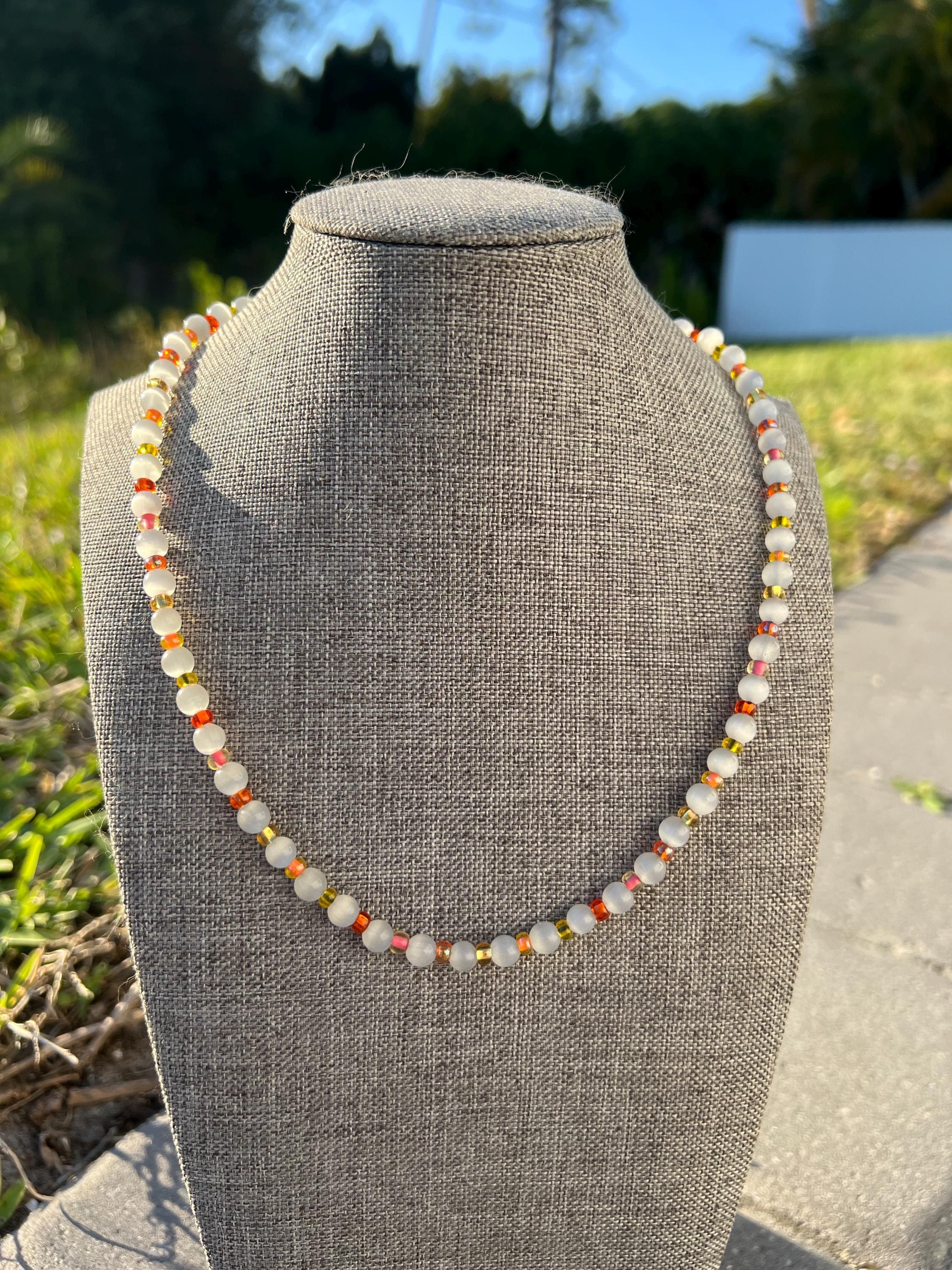 Cats Eye Crystal Necklace
