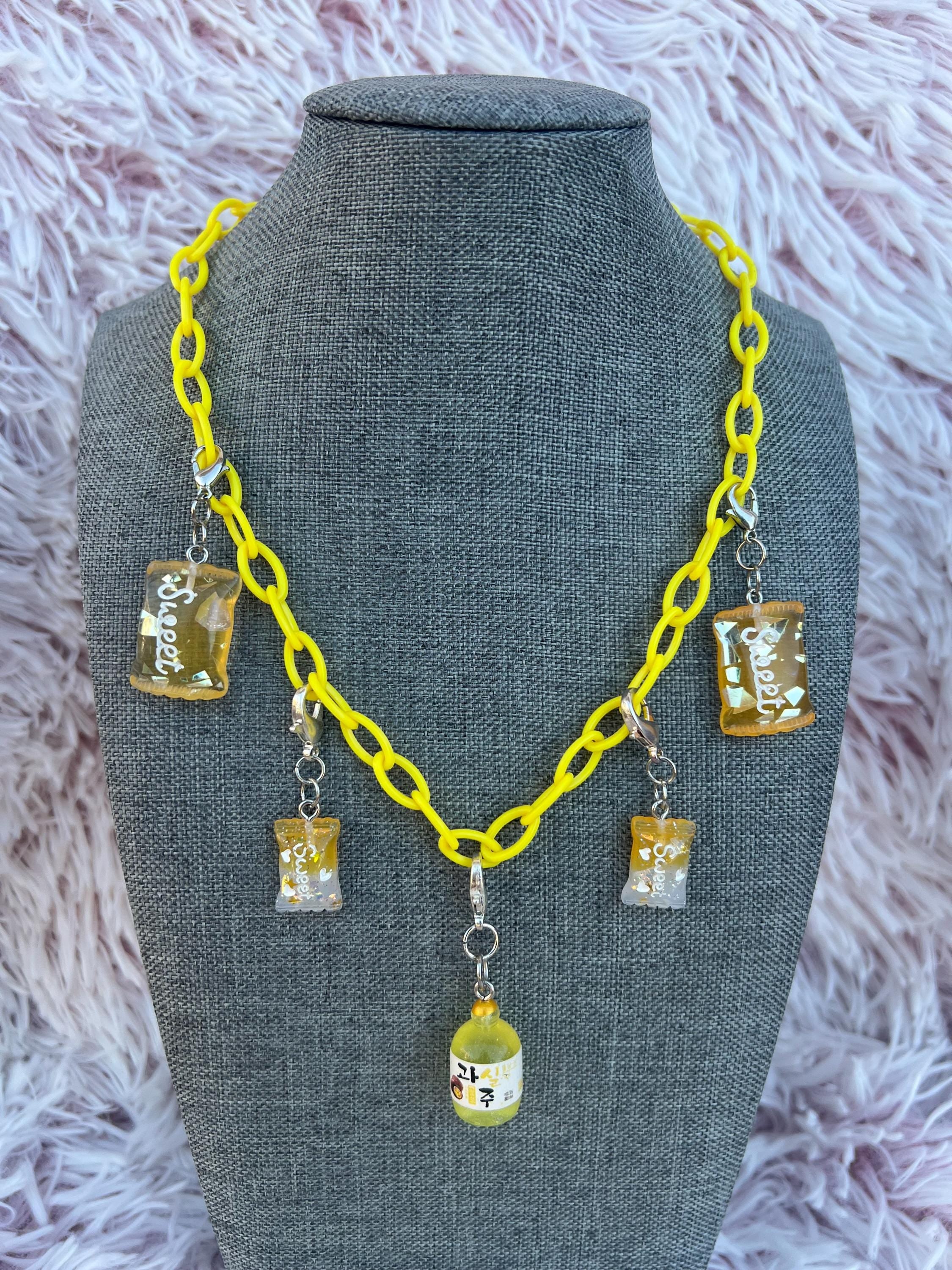 Sweet Mellow Yellow Charm Necklace