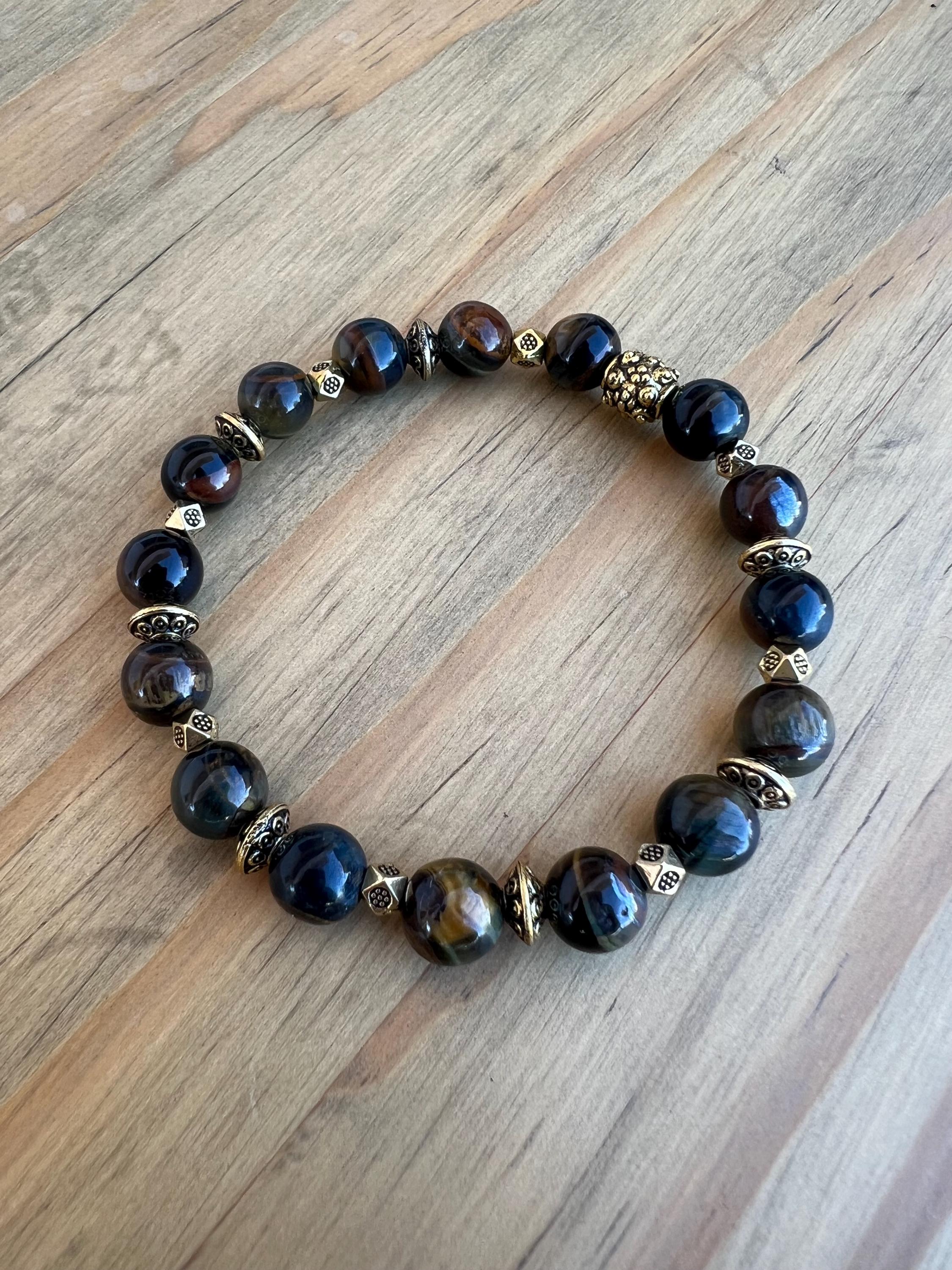 Bumble Bee Tigers Eye Crystal Bracelet