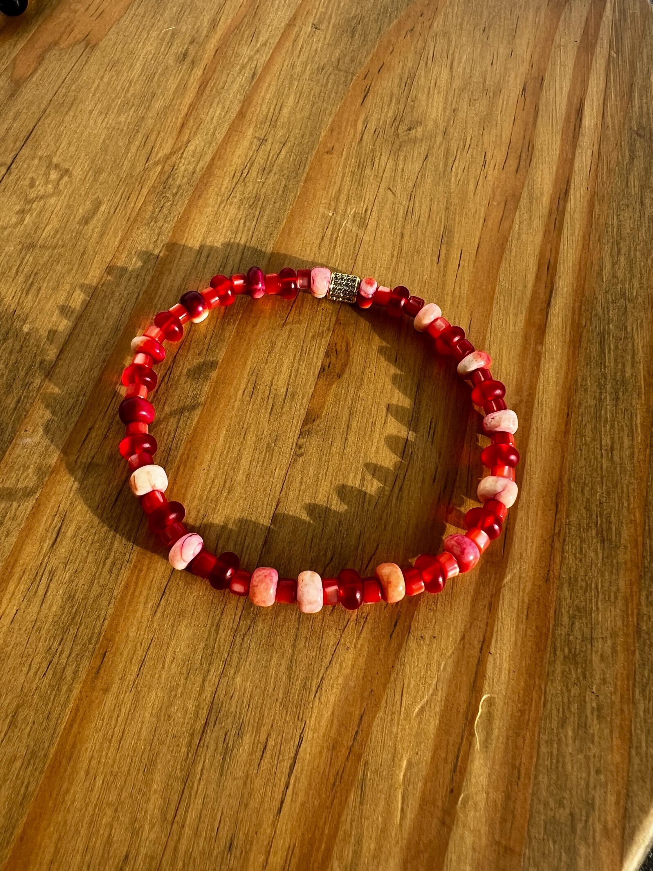 Opal Mother Of Pearl Crystal Bracelet