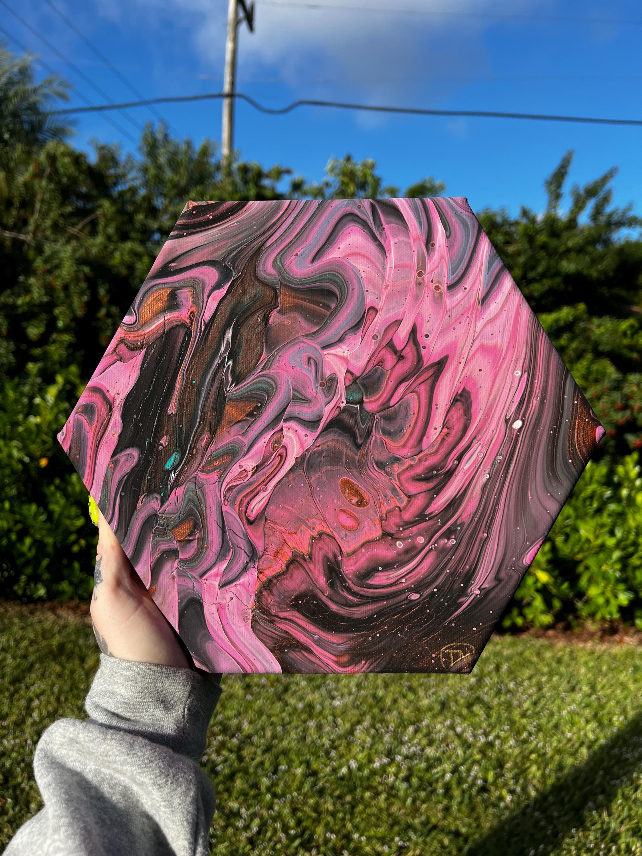 Depths Of The Heart Acrylic Pour Painting