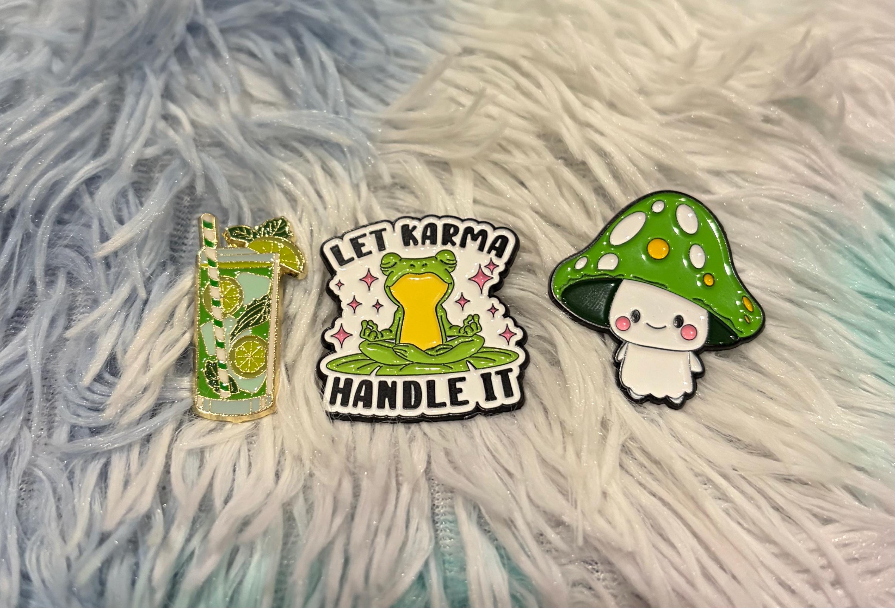 Green Flag Energy Enamel Pins